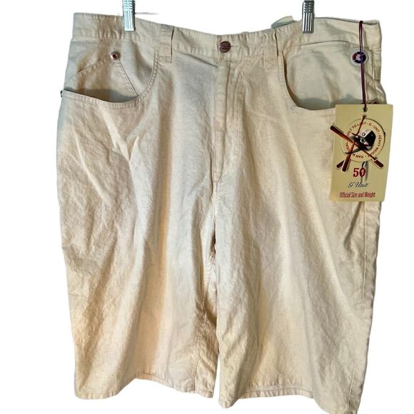 Vintage NWT G Unit 50 Cents Mens 42  Linen/Cotton Easy Fit Shorts NWT NOS - Picture 1 of 12